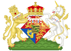 Coat of Arms of Victoria Melita of Edinburgh.svg