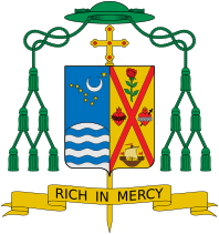 Coat of Arms as Bishop of Juneau Coat of arms of Andrew Eugene Bellisario.svg