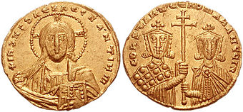 Goldsolidus Konstantins VII. und Romanos' II.