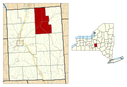 Cortland County NY Truxton town highlighted.svg