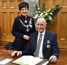 Dame Patsy Reddy and Sir David Gascoigne sign the Visitors' Book at Parliament House, Wellington, 2016 Dame Patsy Reddy and Sir David Gascoigne 2016.jpg