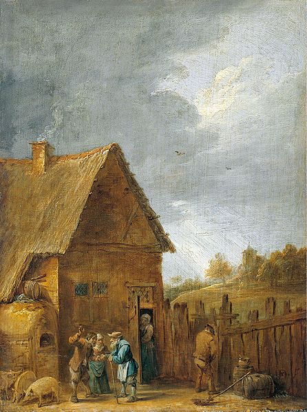 File:David Teniers (II) - Yard of Peasant House (1640s).jpg