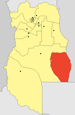 Департамент Хенераль-Альвеар на карте