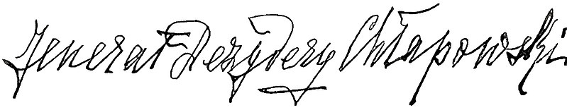 Plik:Dezydery Chłapowski (signature).jpg