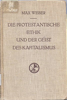 Die protestantische Ethik und der 'Geist' des Kapitalismus original cover.jpg