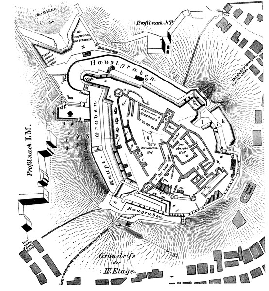 File:Dillenburg Plan des Schlosses von I H von Pfau 1763 IV Etage.tif