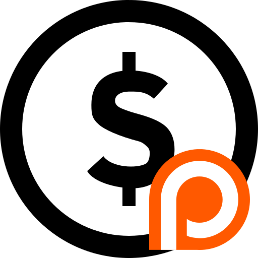 File:Dollar-sign-in-circle with Patreon logo.svg