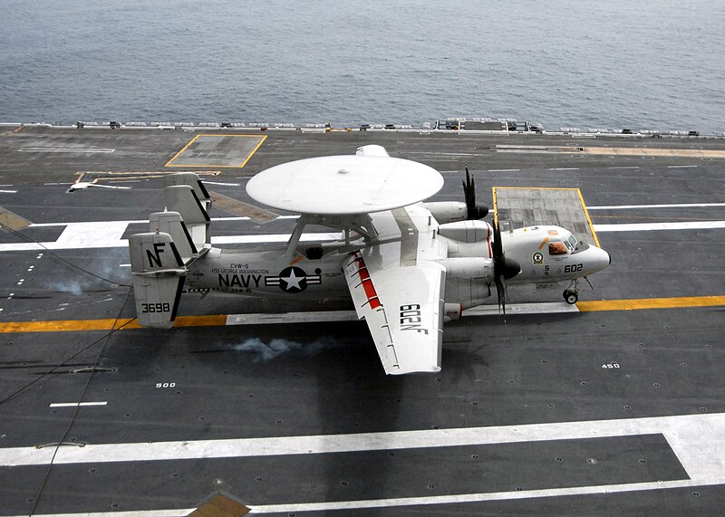 File:E-2C Hawkeye landing.jpg