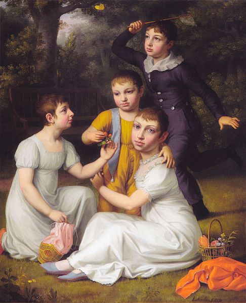 File:Eckersberg, CW - Portræt af Johannes Søbøtkers fire ældste børn - 1806.jpg