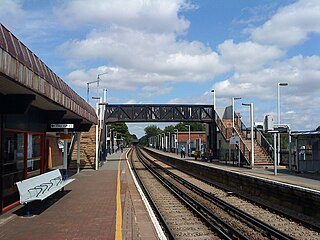 <span class="mw-page-title-main">Egham railway station</span> Railway station serving the town of Egham, Surrey, England