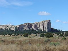 Vista de la roca de inscripción