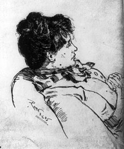 ציור של אליזבת רובינס מאת ג'וזף פנל