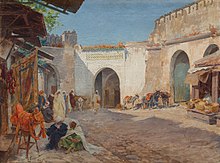 Mercado de Tánger año 1913 48 x 64 cm