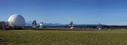 Antennen der Erdfunkstelle Raisting