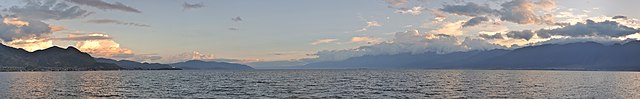 Panorama of Erhai Lake