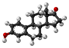 Estrone molecule ball.png
