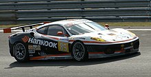 Montanari competing in the 2009 24 Hours of Le Mans. Farnbacher Racing le mans 2009.jpg