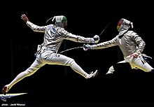 Fencing at the 2016 Summer Olympics – Men's sabre (Iranian Mojtaba Abedini) 12.jpg