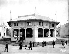 Firmin Michel Roast Beef Corporation Pavilion, Alaska–Yukon–Pacific Exposition, Seattle, Washington, 1909.