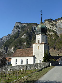 Reformierte Kirche Fläsch i mars 2010