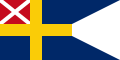 Alternativt svensk-norsk orlogsflag med 2 tunger (1815-1905)