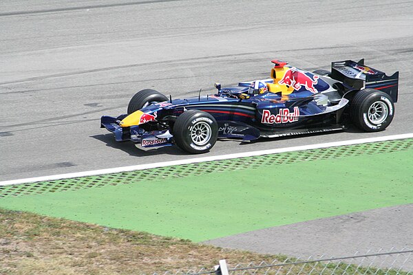 Coulthard driving the RB2 at the 2006 German Grand Prix