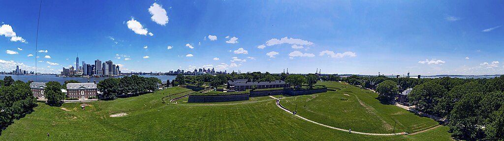 Fort Jay Governors Island panorama