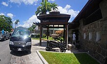 Cannons at Fort Young Hotel entrance