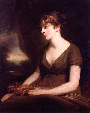 Frances Talbot, Countess of Morley, as 'Lavinia', painted by Thomas Phillips.jpg