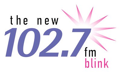 WNEW last logo as "Blink 102.7"