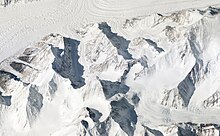 Satellite image of the Gasherbrum massif