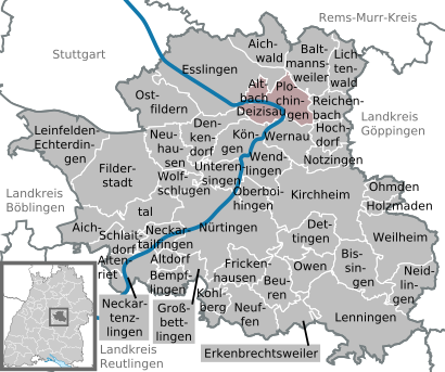 So kommt man zu Gemeindeverwaltungsverband Plochingen mit den Öffentlichen - Mehr zum Ort Hier