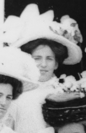 Hillary's mother Gertrude Clark, 1909