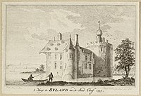 Kasteel Bylandt in 1735 door Jan de Beijer