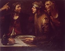 Esau sells his birthright, by Gioacchino Assereto, circa 1645 Gioacchino Assereto - Esau sells his birthright.jpg