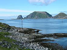 View towards Gjesværstappan islands with seabird colonies