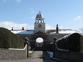 Glynde Village in East Sussex, England