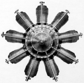 Gnome Delta rotary 9-cylinder piston aircraft engine