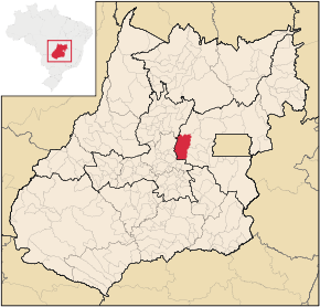Kart over Pirenópolis