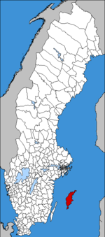 Location of the municipality of Gotland