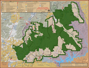 Shaded boundaries indicate reduced area as of the December 2017 presidential proclamation