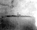 Photographed in 1918, with two airplanes on her landing-on deck, aft of the funnel.