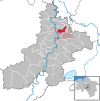 Location of the community of Haßbergen in the district of Nienburg / Weser