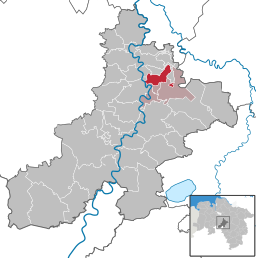 Läget för kommunen Haßbergen i Landkreis Nienburg/Weser