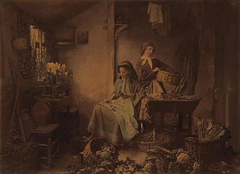 File:Henry Peach Robinson (British - (Preparing Spring Flowers for Market) - Google Art Project.jpg