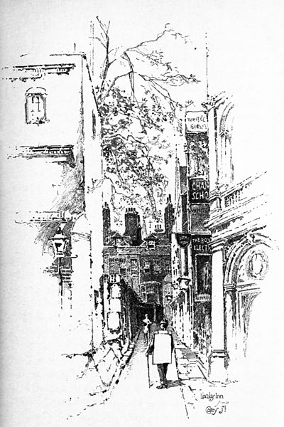 File:Herbert Railton - Lincoln's Inn from Carey Street (modified).jpg