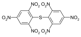 Structural formula of picryl sulfide