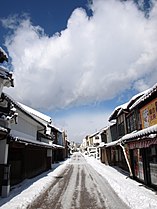 Katu Miyoshissa talvella