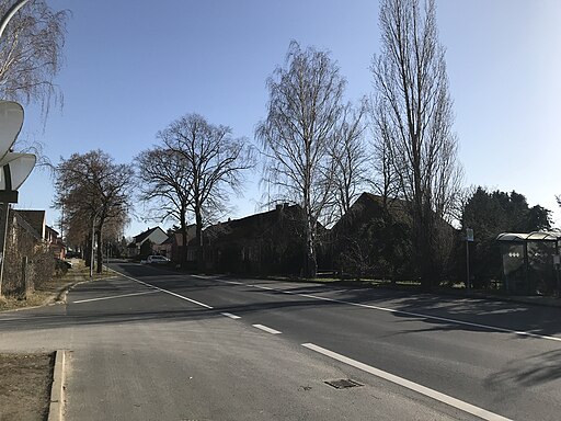 Hohenseefeld Dorfstraße Blick nach Osten