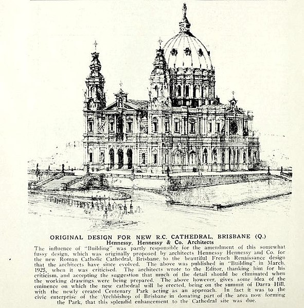 Holy Name Cathedral, original design of 1925